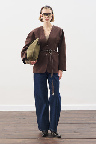 Studio Blazer Dark Brown