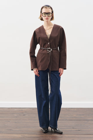 Studio Blazer Dark Brown