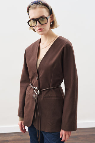 Studio Blazer Dark Brown