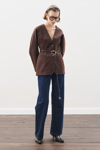 Studio Blazer Dark Brown