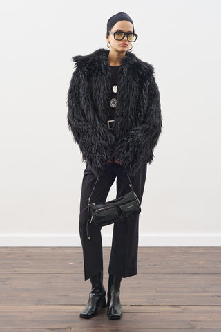 Mara Faux Fur Jacket Black