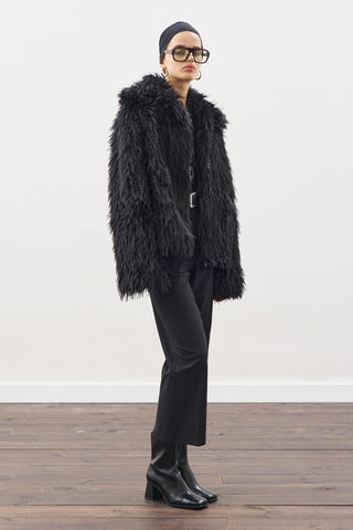 Mara Faux Fur Jacket Black