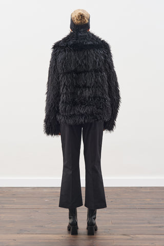 Mara Faux Fur Jacket Black
