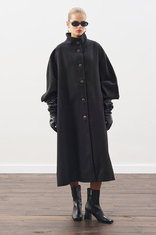 Gaia Oversized Coat Black