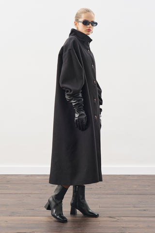 Gaia Oversized Coat Black