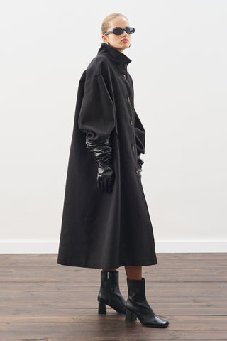 Gaia Oversized Coat Black
