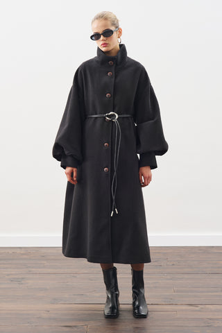 Gaia Oversized Coat Black