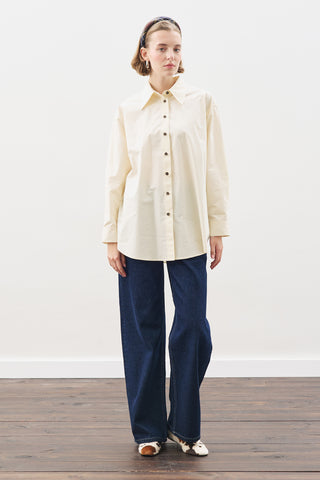 Shirt With Tie Accessory Soft Yellow