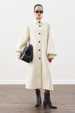 Gaia Oversized Coat Ecru