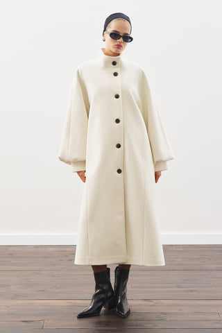 Gaia Oversized Coat Ecru