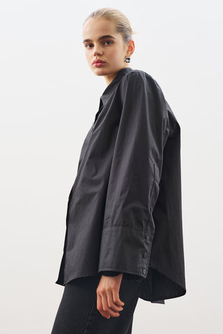 Classic Shirt With Wide Cuffs Black