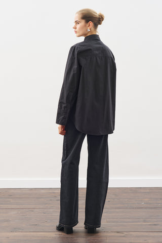 Classic Shirt With Wide Cuffs Black