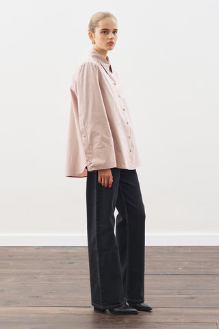 Classic Shirt With Wide Cuffs Soft Pınk