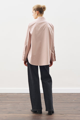 Classic Shirt With Wide Cuffs Soft Pınk