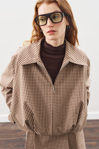 Checked Bomber Jacket Plaıd
