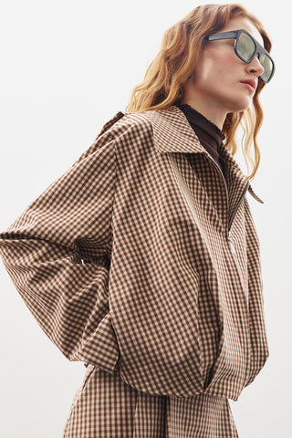 Checked Bomber Jacket Plaıd