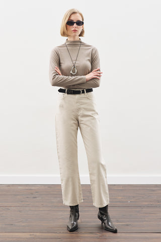 High-Neck Bodysuit Mınk