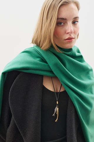 Cashmere Feel Scarf Green