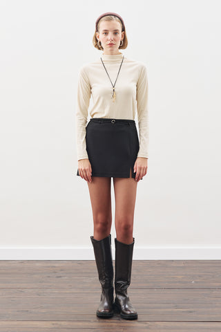 High-Neck Bodysuit Ecru