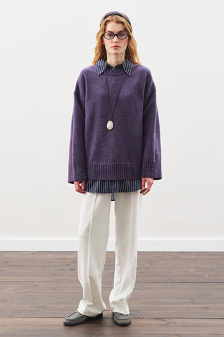 Chunky Oversized Sweater Purple