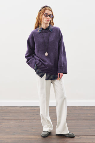 Chunky Oversized Sweater Purple