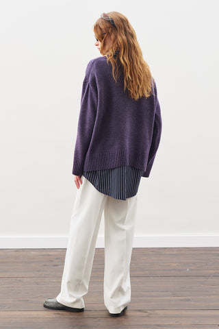 Chunky Oversized Sweater Purple