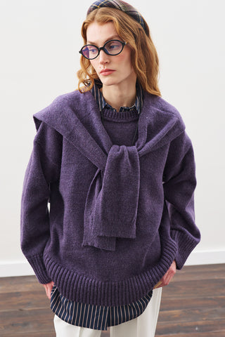 Chunky Oversized Sweater Purple