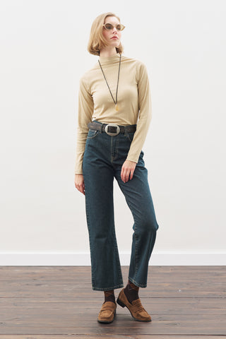 High-Neck Bodysuit Beıge