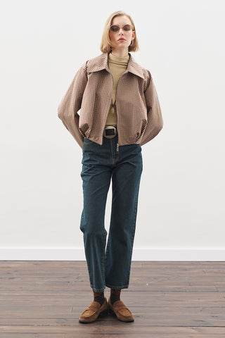 High-Neck Bodysuit Beıge