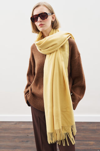 Cashmere Feel Scarf Yellow