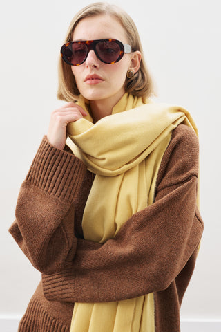 Cashmere Feel Scarf Yellow