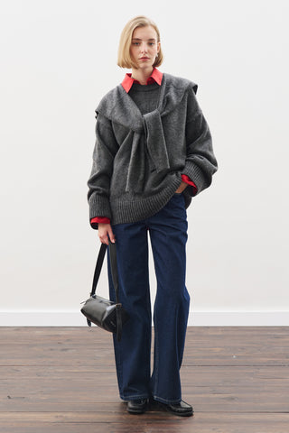 Chunky Oversized Sweater Anthracıte