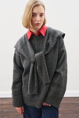 Chunky Oversized Sweater Anthracıte