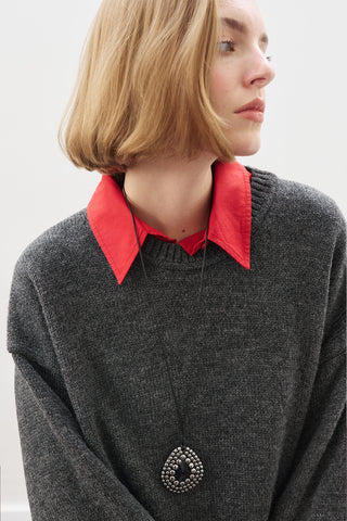 Chunky Oversized Sweater Anthracıte