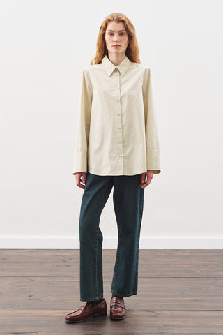 Classic Shirt With Wide Cuffs Beıge