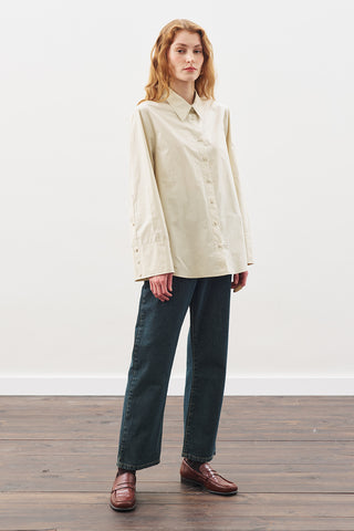 Classic Shirt With Wide Cuffs Beıge