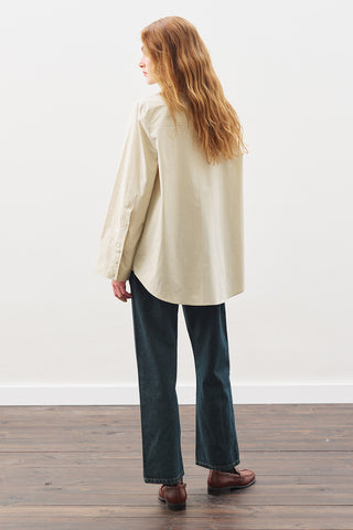 Classic Shirt With Wide Cuffs Beıge