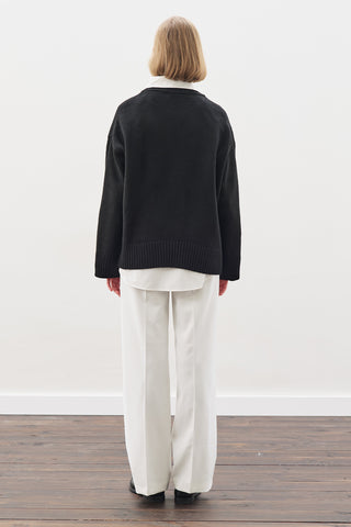 Chunky Oversized Sweater Black