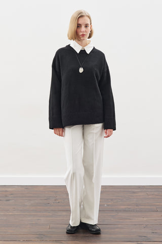 Chunky Oversized Sweater Black