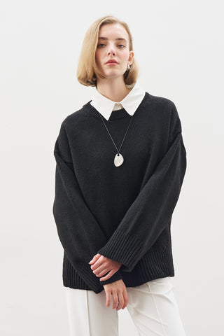 Chunky Oversized Sweater Black