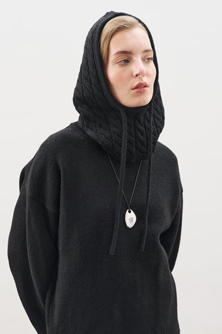 Knit Balaclava Black