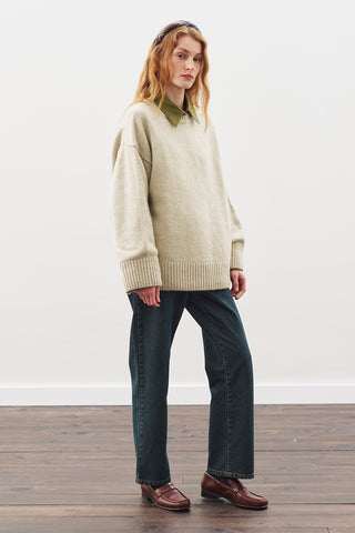 Chunky Oversized Sweater Beıge