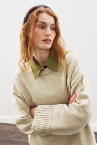 Chunky Oversized Sweater Beıge