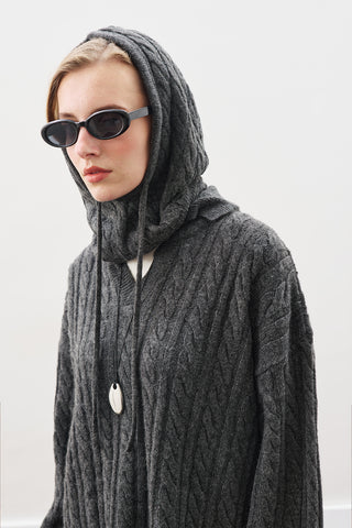 Knit Balaclava Anthracıte