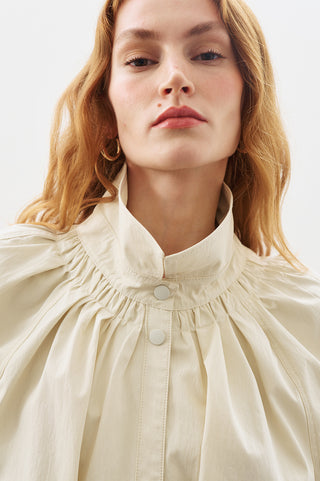 Oversized Belted Midi Trench Coat Stone