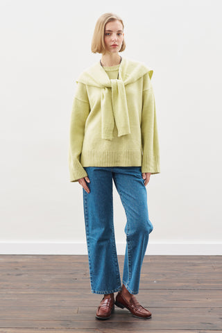 Chunky Oversized Sweater Lıme