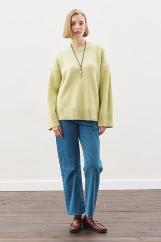 Chunky Oversized Sweater Lıme