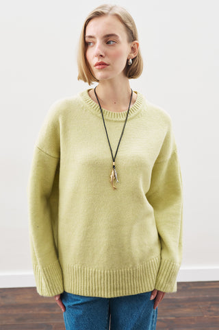 Chunky Oversized Sweater Lıme