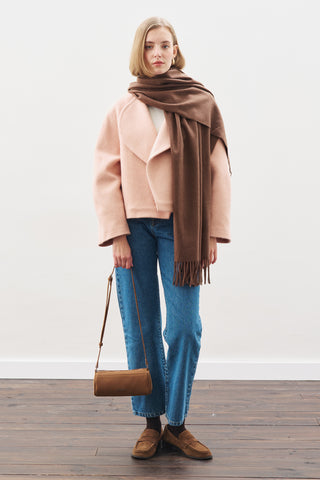 Cashmere Feel Scarf Brown