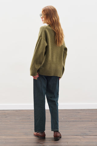 Chunky Oversized Sweater Dark Green